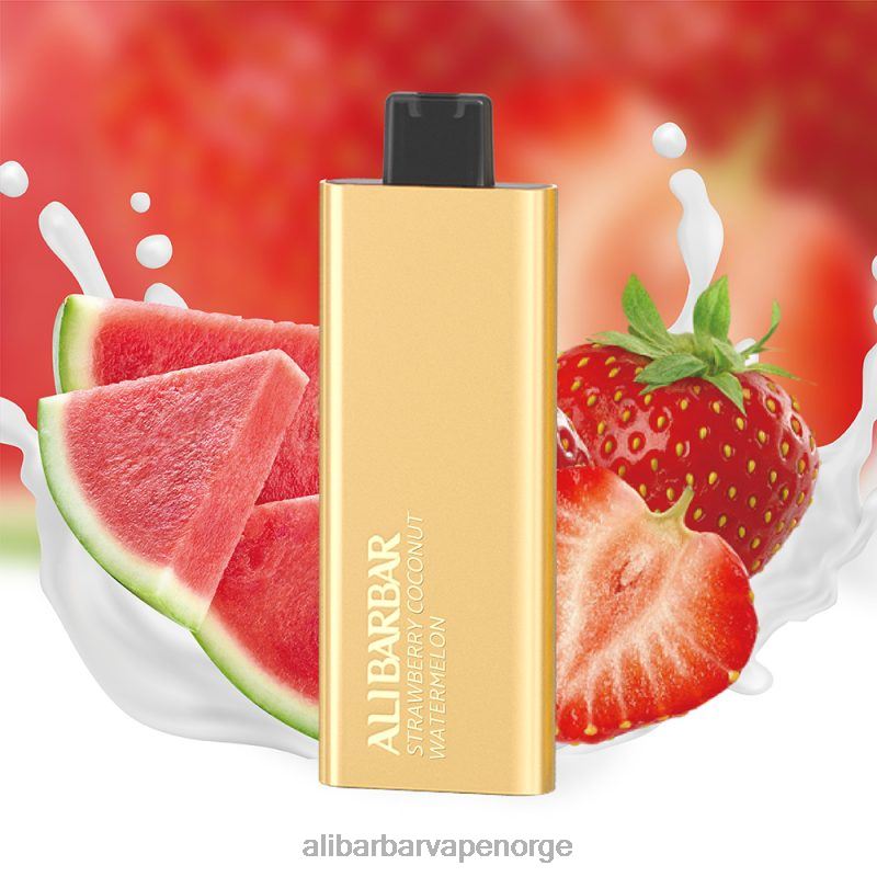 Alibarbar Vape Oslo jordbær kokos vannmelon - Alibarbar Pandora 7000 engangsvape 00T2R62
