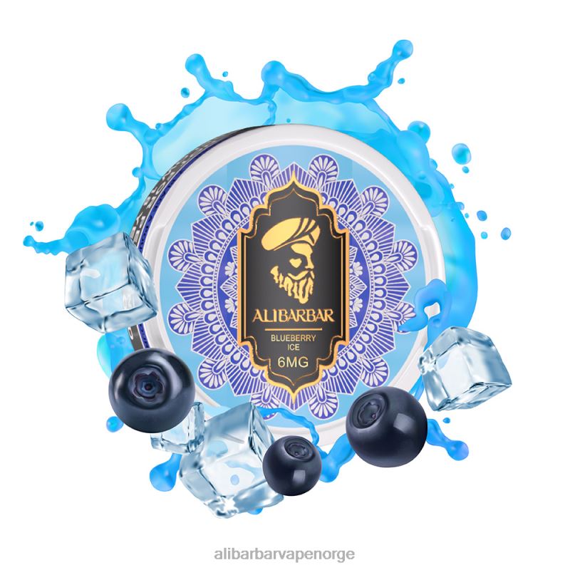 Alibarbar Vape Price blåbærsur bringebær - Alibarbar nikotinposer 00T2R80